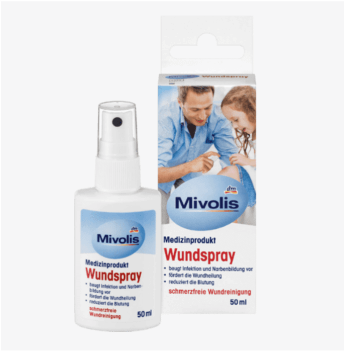 Xịt cầm máu và khử trùng vết thương Mivolis Wundspray - Hình 1