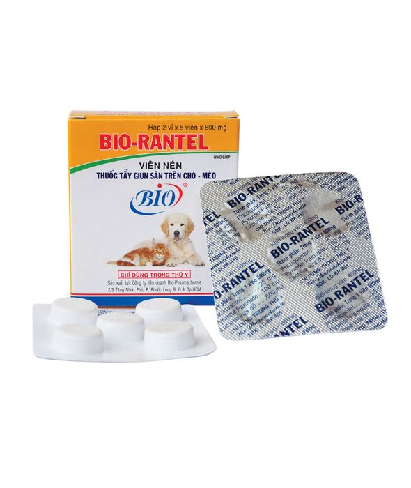 Hình ảnh thuốc tẩy giun Bio Rantel cho chó mèo 2