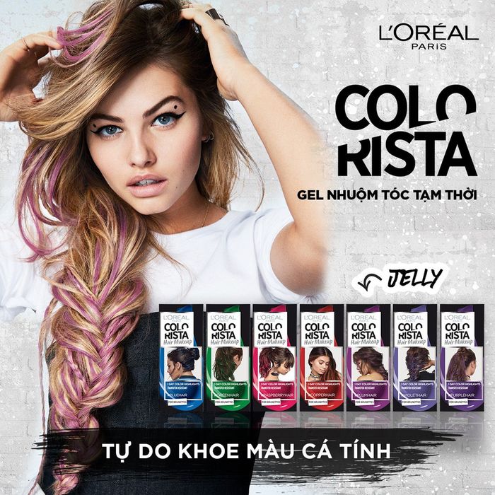 Hình ảnh Gel Nhuộm Tóc Tạm Thời L'Oreal Colorista Hair Makeup 2