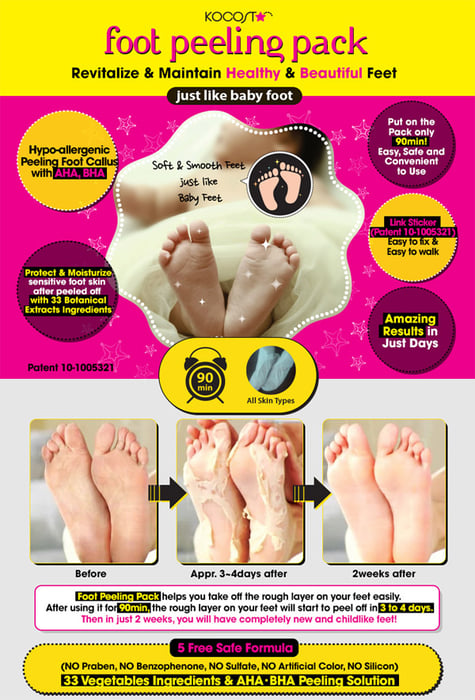 Hình ảnh 1 của Mặt Nạ Đắp Chân Tẩy Da Chết Foot Peeling Pack