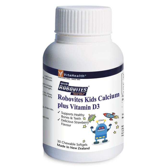 Hình ảnh 2 của viên nhai Vitahealth Robovites Kids Calcium Plus Vitamin D3