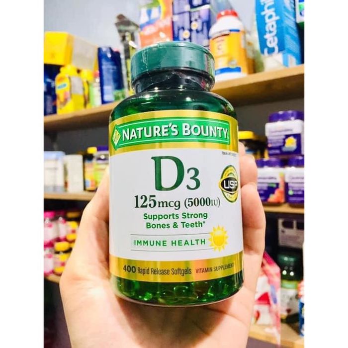 Viên uống Vitamin D3 Nature’s Bounty Vitamin D3 5000IU - Hình ảnh 2