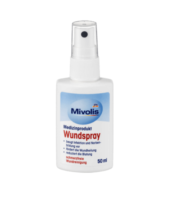 Xịt cầm máu và khử trùng vết thương Mivolis Wundspray - Hình 2