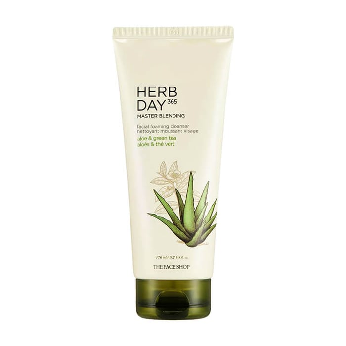 Sữa Rửa Mặt Tinh Chất Lô Hội The Faceshop Aloe hình 2