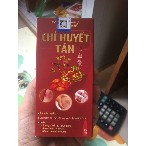 Hình ảnh Xịt thảo dược Chỉ Huyết Tán cầm máu, sát khuẩn, và thúc đẩy lành vết thương số 2