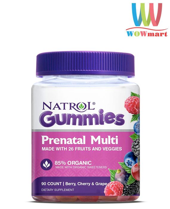 Hình ảnh 2 của Kẹo Dẻo Đa Vitamin Natrol Gummies Prenatal Multi cho bà bầu