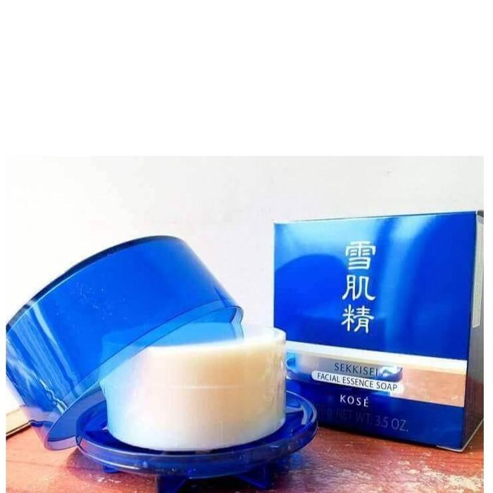 Xà bông rửa mặt Kosé Sekkisei Facial Essence Soap hình 1