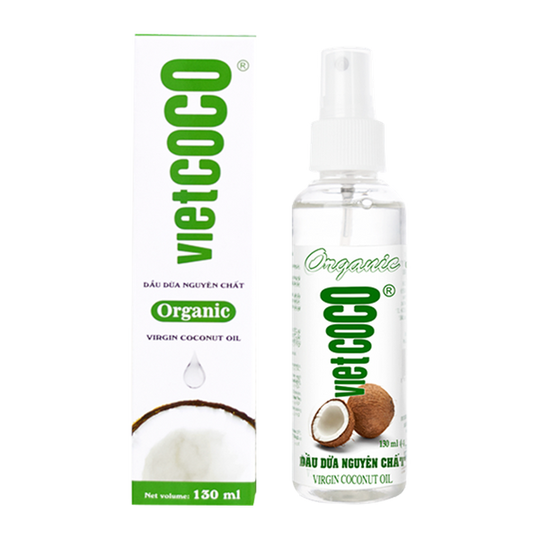 Chai xịt dầu dừa Organic Vietcoco - Hình ảnh 1