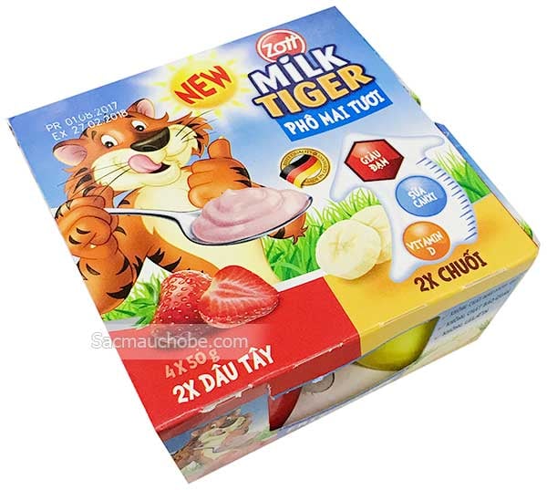 Hình ảnh phô mai tươi Zott Milk Tiger 1