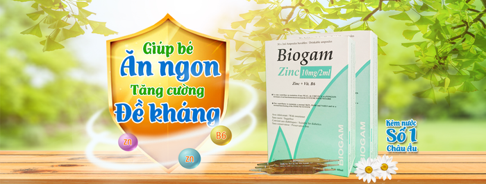 Hình ảnh 2 của Biogam Zinc - Kẽm dạng lỏng hàng đầu châu Âu