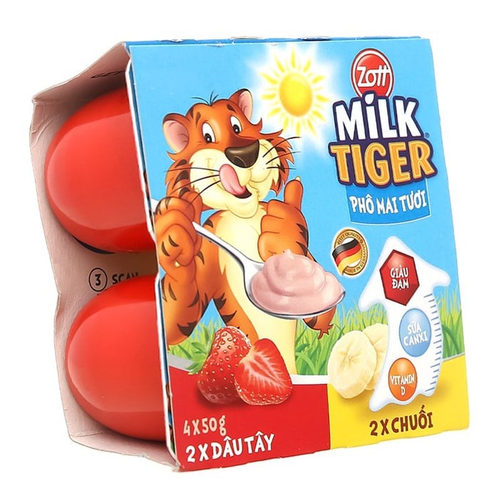 Hình ảnh phô mai tươi Zott Milk Tiger 2