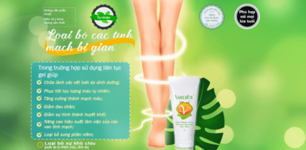 Gel Varicofix điều trị giãn tĩnh mạch - hình ảnh 1