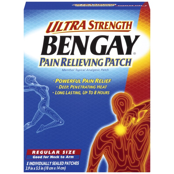 Miếng dán giảm đau cỡ lớn BenGay Ultra Strength Pain Relieving Patch ảnh 1