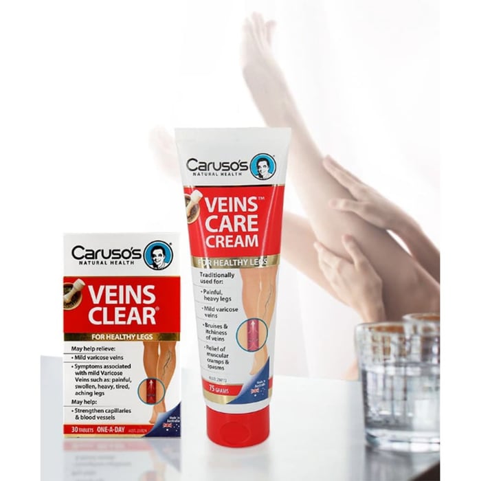 Hình ảnh kem bôi giãn tĩnh mạch Carusos Veins Care Cream