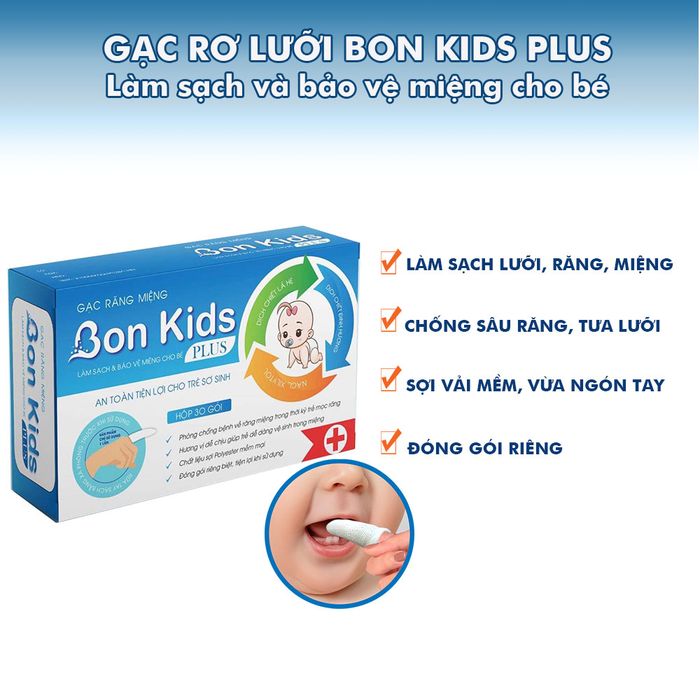 GẠC VỆ SINH RĂNG MIỆNG BON KIDS PLUS ảnh 2