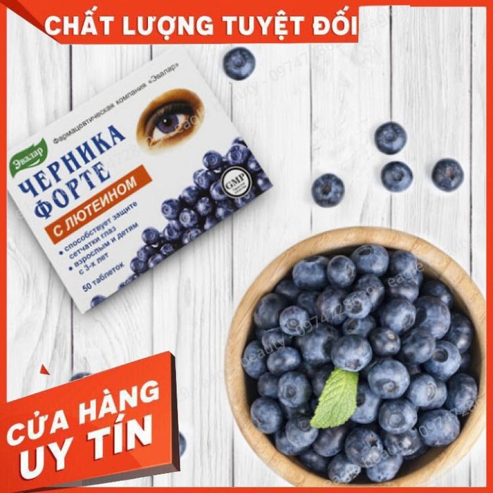 Thuốc bổ mắt Bilberry Forte của Nga ảnh 1