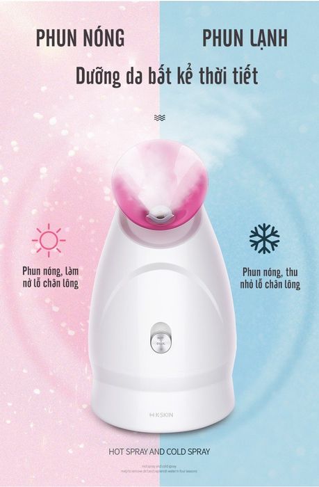 Máy Xông Hơi Mặt Ion Nóng Lạnh K.Skin Ionnic Facial Steamer Green KD232 - Hình 2