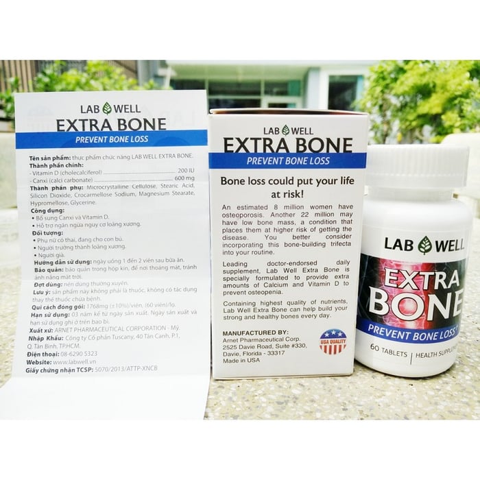 Viên uống Extra Bone Prevent Bone Loss phòng ngừa và điều trị loãng xương - Hình 1