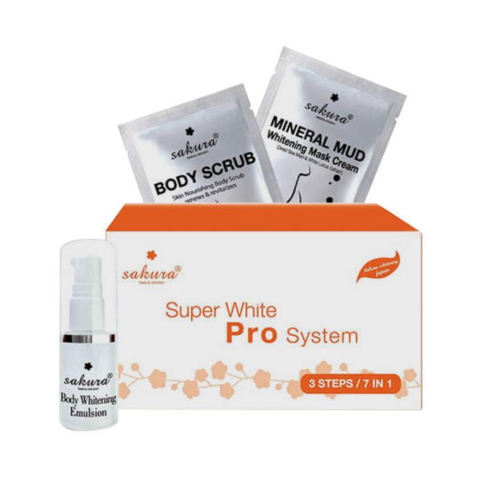 Hình ảnh kem tắm trắng Sakura Super White Pro System 1