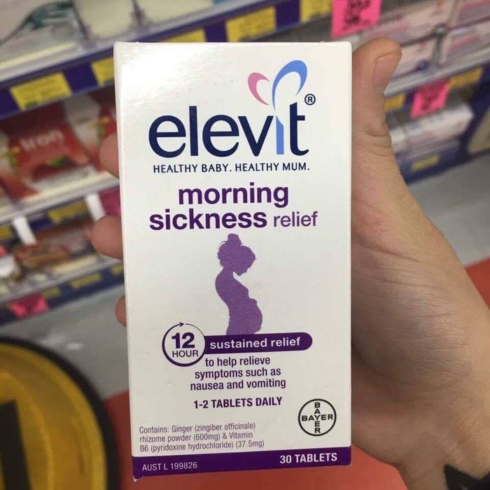 Hình ảnh viên uống giảm ốm nghén Elevit Morning Sickness Relief số 1