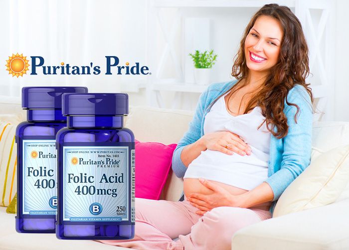 Viên bổ sung Axit Folic Puritan’s Pride Folic Acid 400 mcg hình ảnh 2