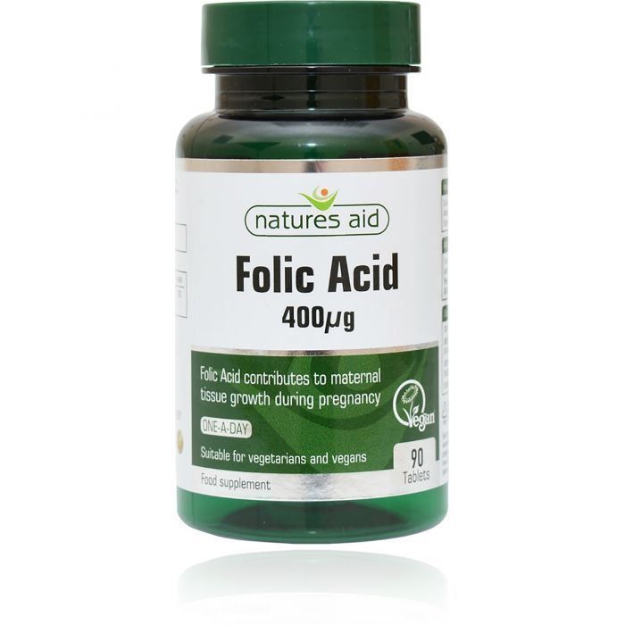 Hình ảnh viên uống Folic Acid Natures Aid 400 µg