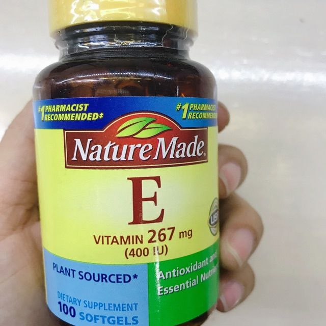 Hình ảnh 1 của Viên uống Vitamin E 400 IU Nature Made