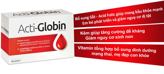 Acti-Globin - Tăng cường máu và hỗ trợ tạo hồng cầu cho bà bầu hình ảnh 1