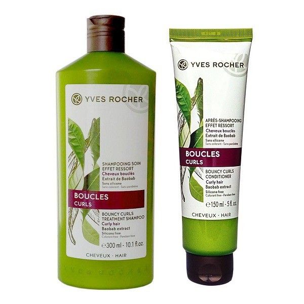 Dầu gội YVES ROCHER BOUNCY CURLS TREATMENT SHAMPOO cho tóc uốn - Hình ảnh 2