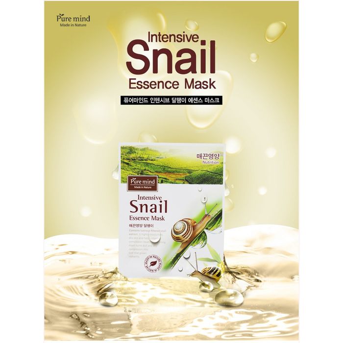 Hình ảnh Mặt Nạ Tinh Chất Ốc Sên Pure Mind Intensive Snail Essence Mask 1