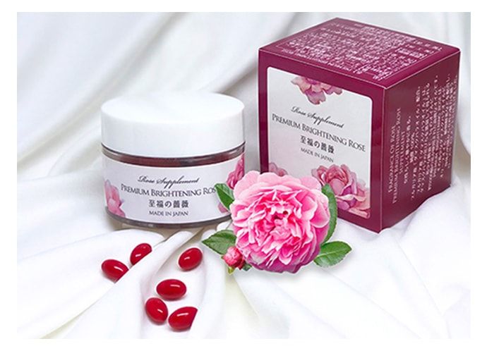 Viên uống tạo hương thơm tự nhiên và làm sáng da Rose Supplement Premium Brightening Rose - Hình ảnh 1