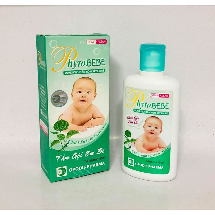 Dung dịch tắm cho bé Phyto Bebe chống rôm sảy - Hình ảnh 1