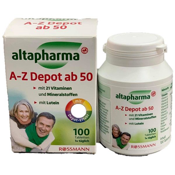 Viên uống vitamin tổng hợp cho người cao tuổi Altapharma A-Z depot ab 50 - Hình ảnh 1