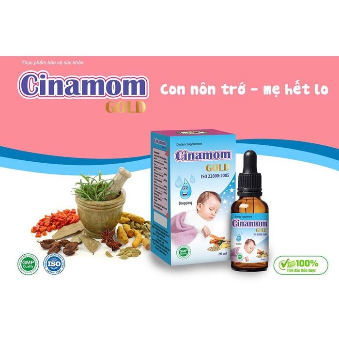 Hình ảnh Cinamom Gold giảm nôn trớ cho trẻ 1