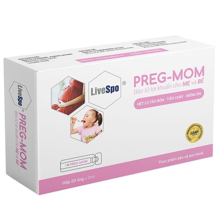 Hình ảnh Bào tử lợi khuẩn LiveSpo Preg-Mom cho mẹ và bé 2