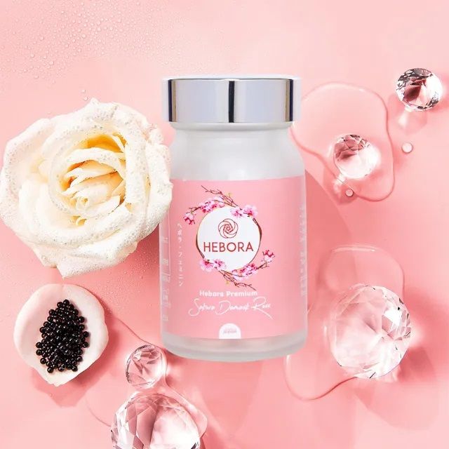 Viên uống tạo hương thơm cơ thể Hebora Premium Sakura Damask Rose - Hình ảnh 1