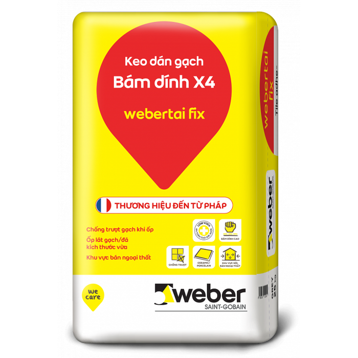 Hình ảnh keo dán gạch Weber.Tai Fix 1