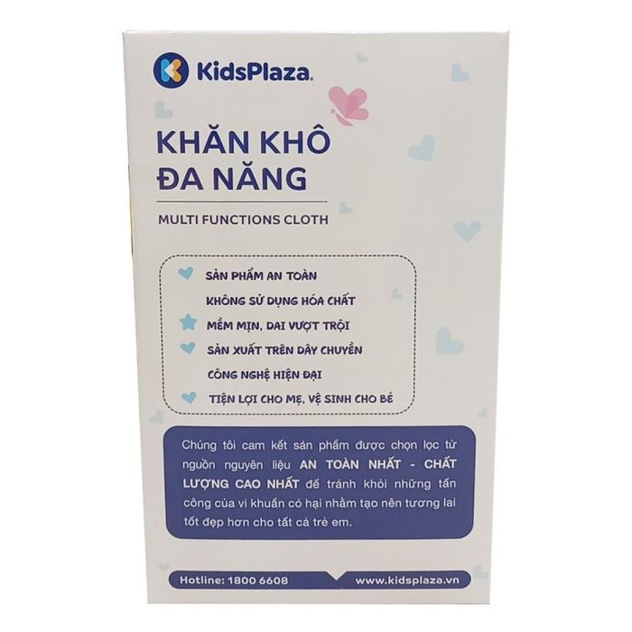 Hình ảnh khăn vải khô đa năng Kids Plaza 180pcs KP028 2