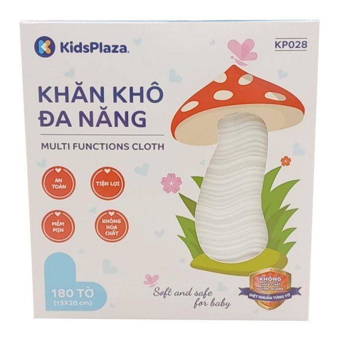 Hình ảnh khăn vải khô đa năng Kids Plaza 180pcs KP028 1