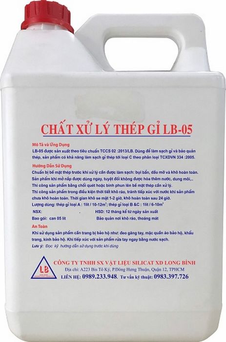 Hình ảnh chất xử lý gỉ thép LB-05 1