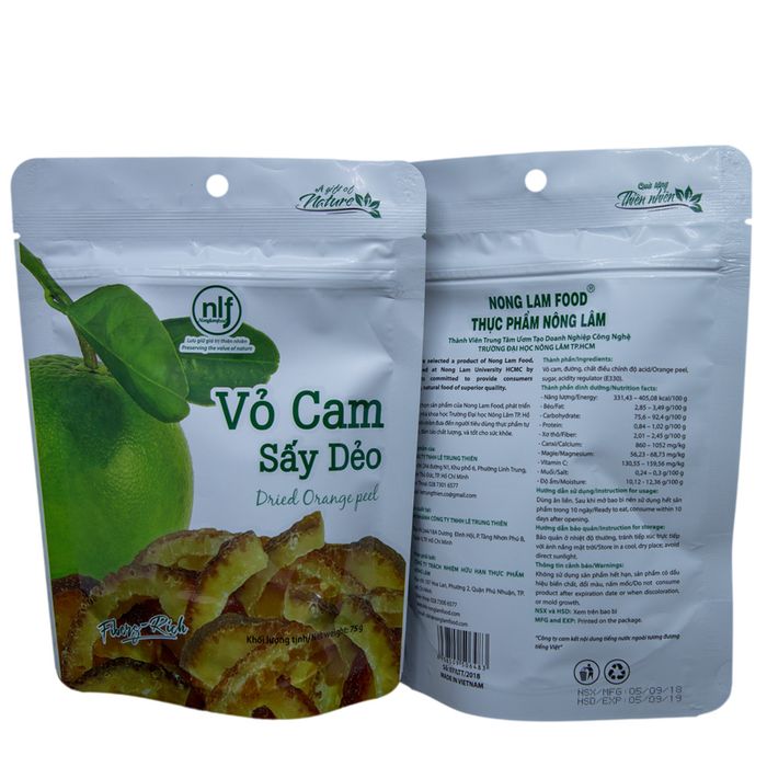 Hình ảnh Vỏ Cam Sấy Dẻo Nông Lâm Food 1