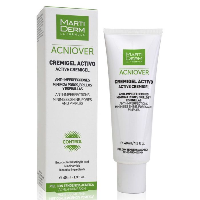 Hình ảnh Kem Dưỡng Điều Tiết Nhờn và Se Khít Lỗ Chân Lông MartiDerm Acniover Cremigel Active 2