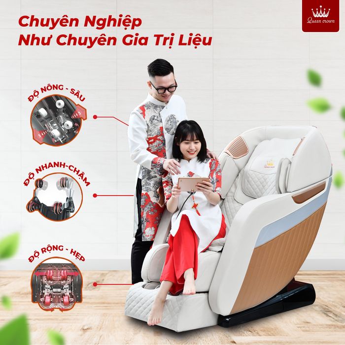 Hình ảnh Queencrown Ghế Massage Cao Cấp 1