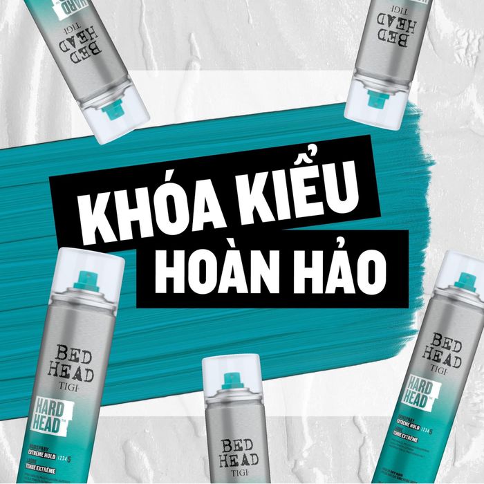 Ảnh Xịt Giữ Nếp Tóc Tigi Bed Head Hard Head 2
