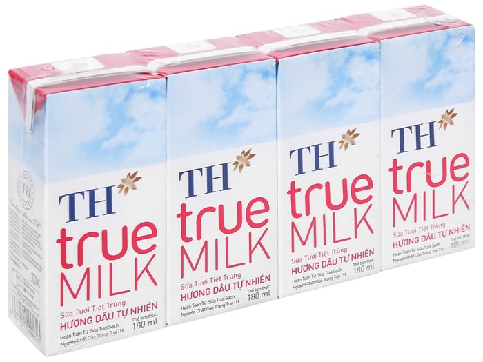 Sữa tươi tiệt trùng TH True Milk hương dâu - Hình ảnh 2