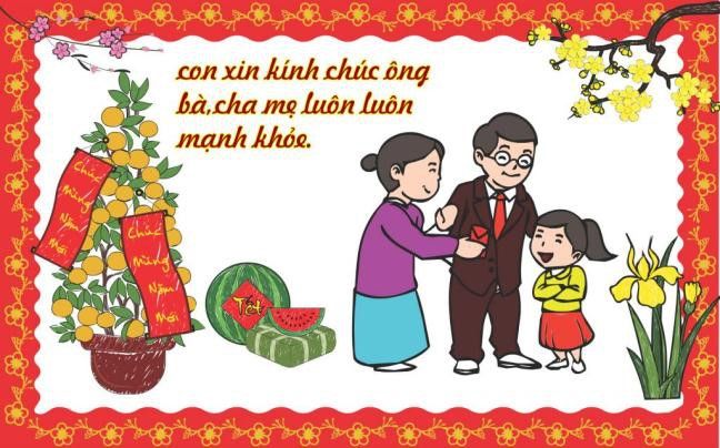 Viết thư thăm hỏi và chúc mừng năm mới ông bà ảnh 1