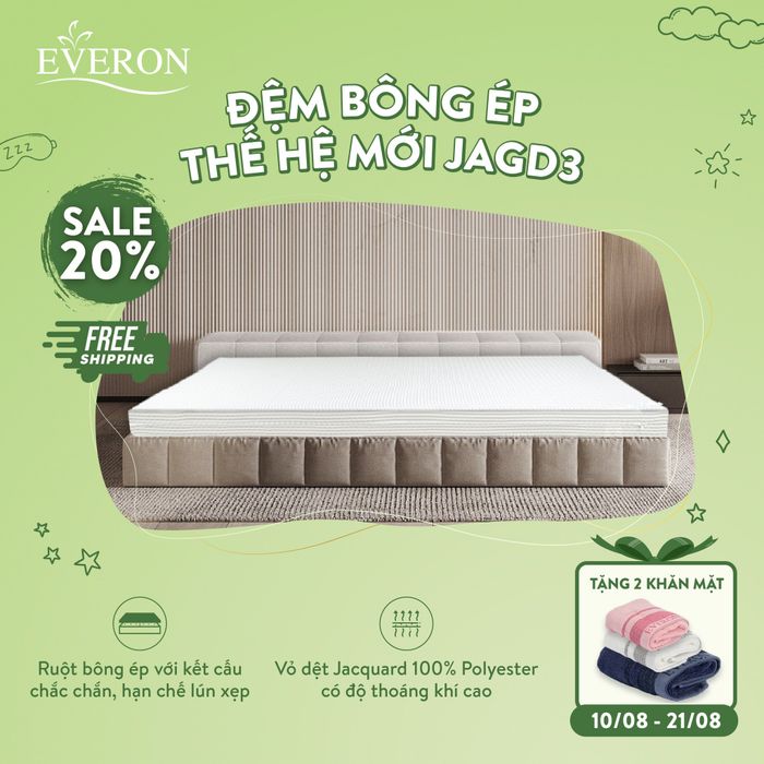 Hình ảnh đệm bông ép Everon 1