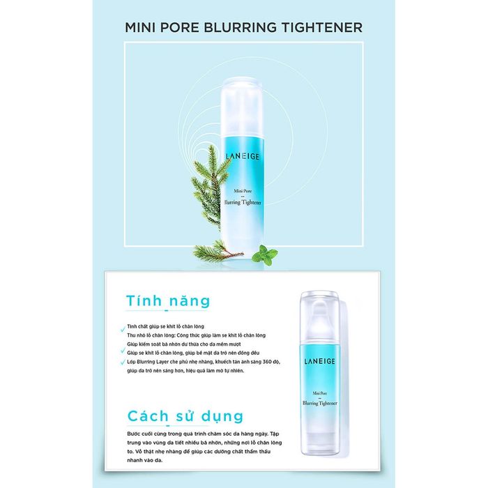 Serum Laneige Mini Pore Blurring Tightener hình 2