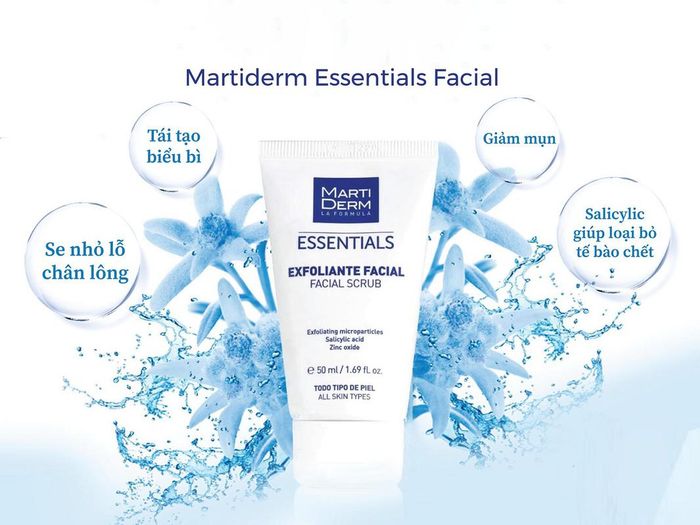 Hình ảnh 2 của Gel Tẩy Da Chết MartiDerm Essentials Facial Scrub