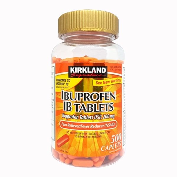 Hình ảnh viên giảm đau và hạ sốt Kirkland Ibuprofen IB Tablets số 1